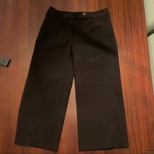 WHBM wide leg cropped flare dress pants
